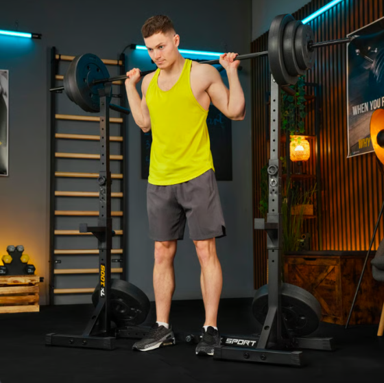 Стійки під штангу Trex Sport TX-100S регульовані з ручками для віджимань Киев