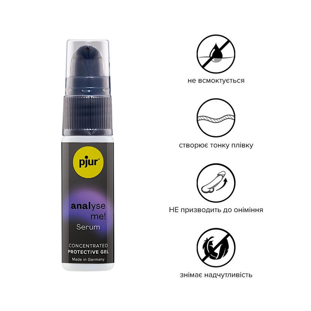 Расслабляющий анальный гель pjur analyse me! Serum 20 мл, создает пленку, концентрированный Sex Aura Киев - изображение 2