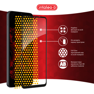 Стекло защитное Intaleo Full Glue ZTE Blade A35 Black (1283126598739) Винница - изображение 7