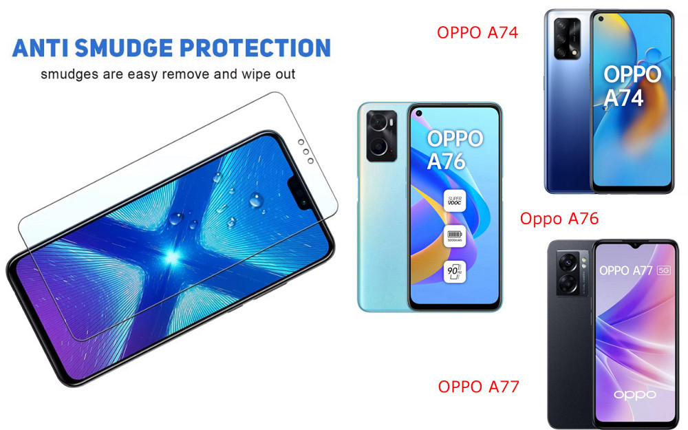 Защитное стекло NeoGlass для OPPO A74, Oppo A76, OPPO A77 – ультрапрозрачное и устойчивое Киев - изображение 3