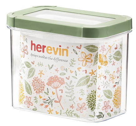 Контейнер HEREVIN Storage Canister-Green-Peach 1.2 л (161212-100) (7077952) Киев - изображение 1