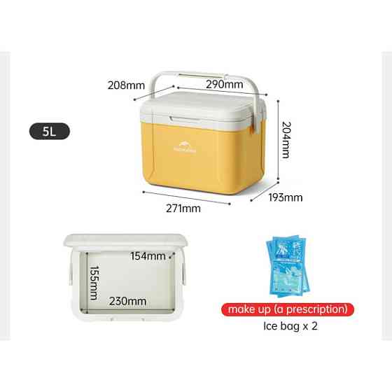 Туристичний холодильник Naturehike CNK2450CF012, 5 л, зелений Київ