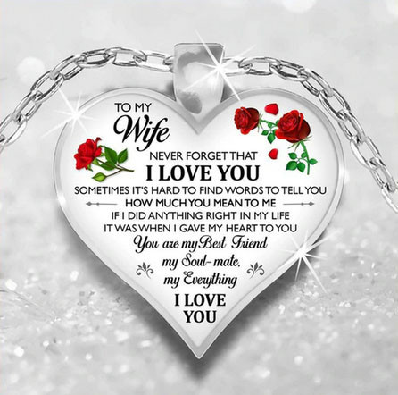 Кулон жіночий Моїй дружині Серце Київ - фото 1