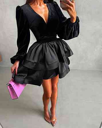 Жіноча сукня (бархат+дабл шовк) Одеса