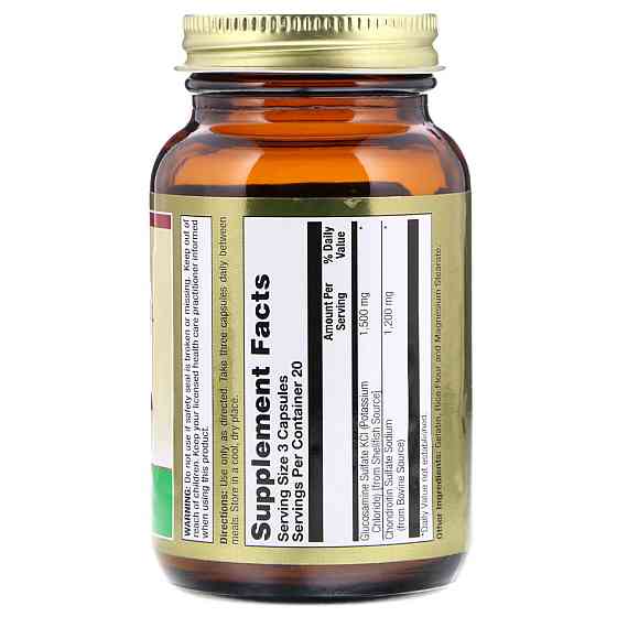Глюкозамін хондроїтин для суглобів LifeTime Vitamins Glucosamine & Chondroitin 60 кап Київ
