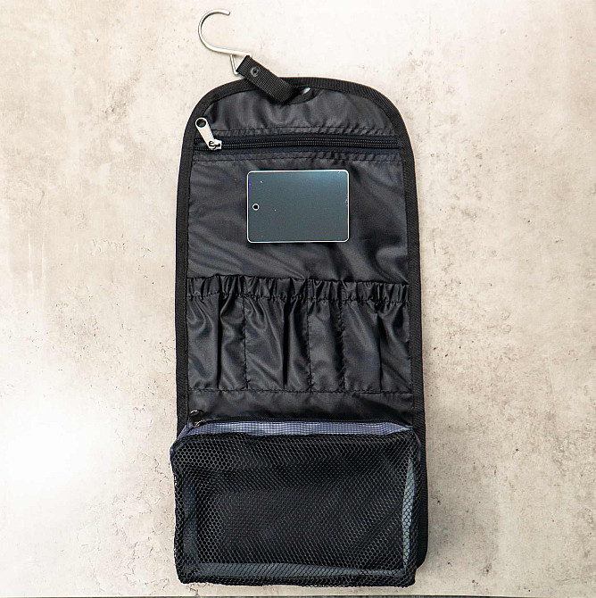 Дорожній несесер органайзер з гачком та дзеркалом для косметики StarsUp ST-M (Синій) Суми - фото 8