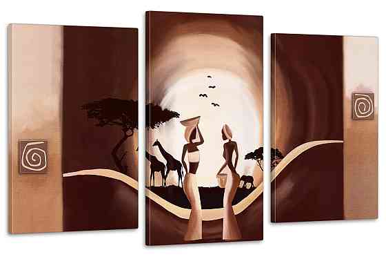 Модульная картина в гостиную / спальню  Африка  Art-683_3 100x150 см Киев