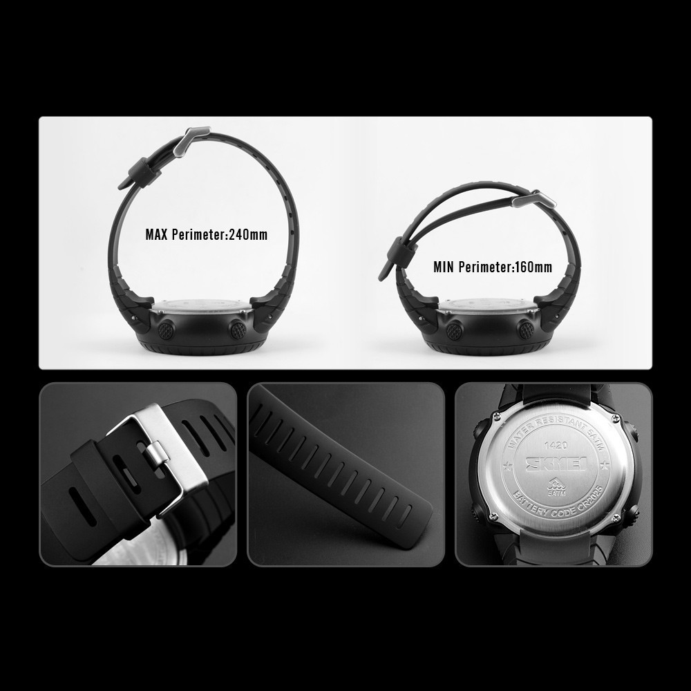 Мужские наручные часы Skmei 1420 Синий ремешок Винница - изображение 3