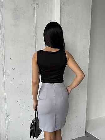 Базовая женская короткая юбка карандаш Серый, 48 Одесса