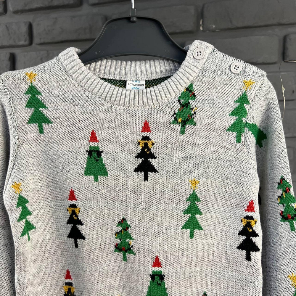 Дитяча Кофта LC Waikiki Світло-Сіра 9-12міс (74-80см) пакунок малюка Киев - изображение 3