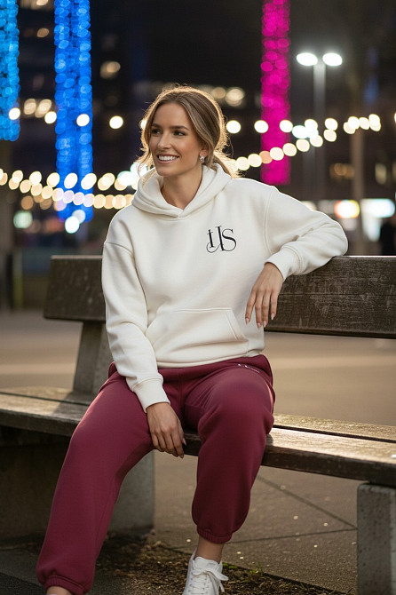 Теплый женский костюм тринитка на флисе Бордовый 2XL-3XL Харьков - изображение 1