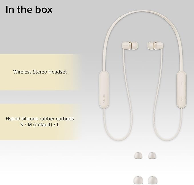 Bluetooth-гарнітура Sony WI-C100 Beige (WIC100C.CE7) ( Бежевий ) Харків - фото 6