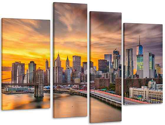 Модульная картина Город Art-147_4 115x170 см Киев