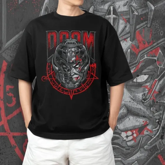 Футболка чоловіча з  принтом Doom Doomguy WB Розмір 48 Anime10Розмір 48 Дніпро