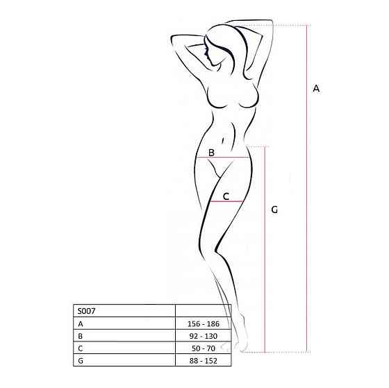Эротические колготки-бодистокинги Passion S023 One Size, Red, имитация чулок с ромбами и пояском Sex Aura Киев