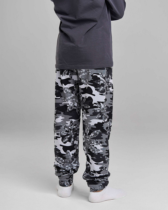 Пижама подростковая комплект со штанами с капюшоном на мальчика Tom John 89909 8-9 Киев - изображение 5