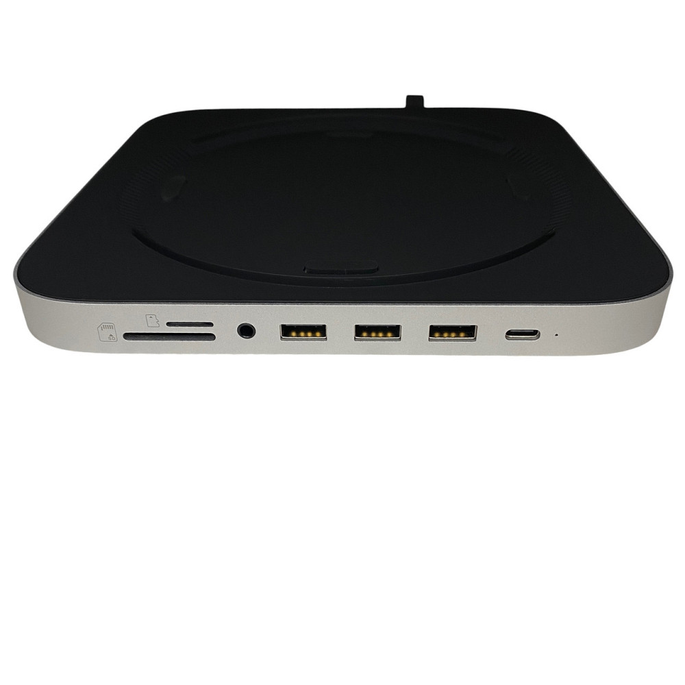 SATECHI док-станція для Mac mini, концентратор для M.2 SATA SSD, підставка для M1, M2, M2 Pro, Mac Studio, Type-C хаб, сріблястий Київ - фото 4