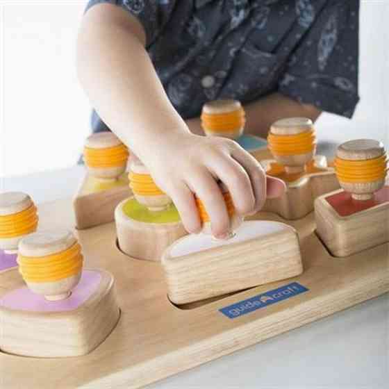 Рамка-вкладиш Guidecraft Manipulatives Форми з ручками (G6742) Харьков