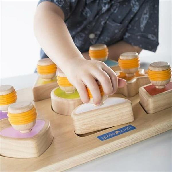 Рамка-вкладиш Guidecraft Manipulatives Форми з ручками (G6742) Харьков - изображение 3