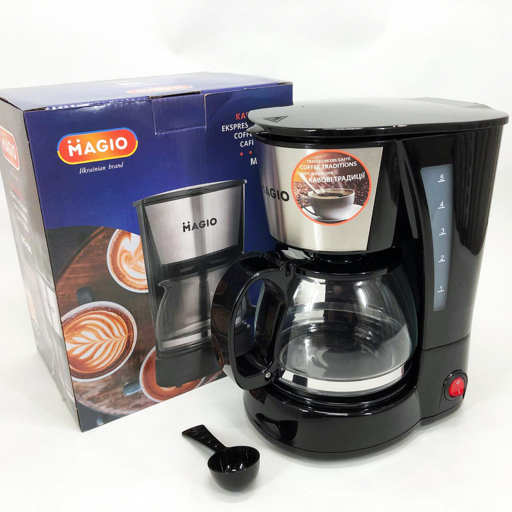 Кофеварка для дома и семьи MAGIO MG-964 650 Вт, Кофейный аппарат, Кофеварка бытовая для дома кухни EP-35 Львов - изображение 6