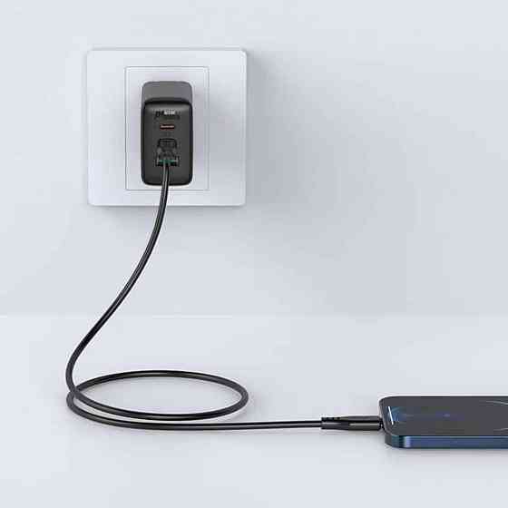 Кабель ACEFAST C3-01 Type-C to iP 3A, 30W, TPE, TPE connectors, Black Київ