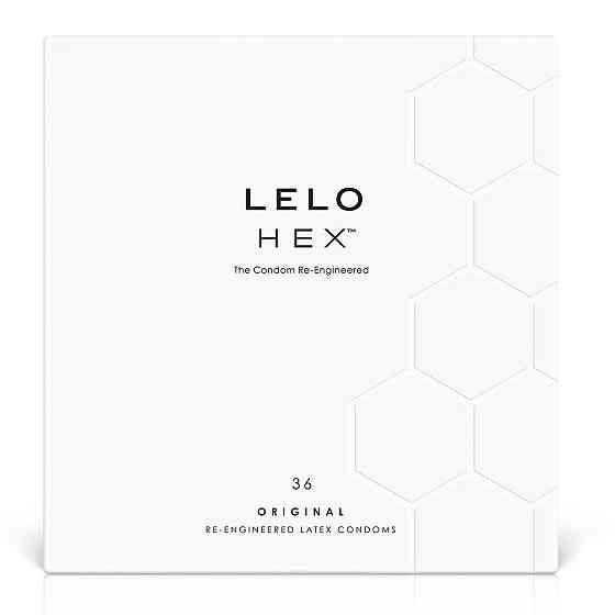Презервативи LELO HEX Condoms Original 36 Pack, тонкі та суперміцні Sex Aura Київ