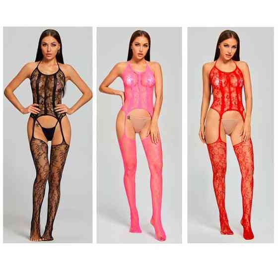 БодіСтокінг з імітацією корсета - Фуксія - S/M/L - Еротична білизна Вінниця