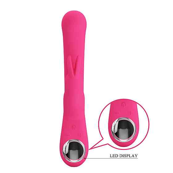 Вибратор-кролик PRETTY LOVE Lamar с дисплеем, 10 режимов, розовый, 22 х 4 см Sex Aura Киев