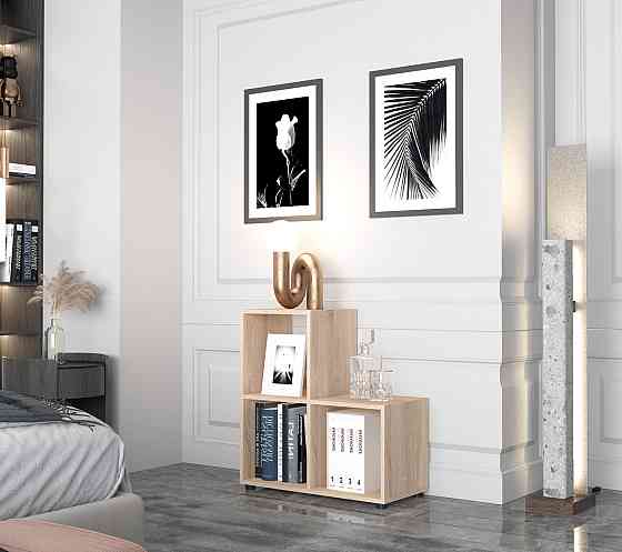 Стелаж Doros Степ 2х2 Дуб сонома відкритий 69х28.8х71.4 DRS-011762 (41516155) Дніпро