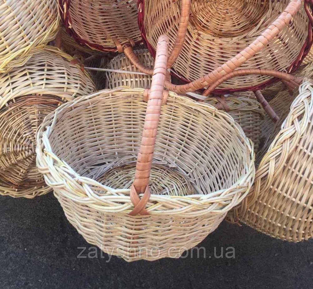 Кошик плетений маленький | кошик плетений дитячий | кошик із лози великодня Київ - фото 1