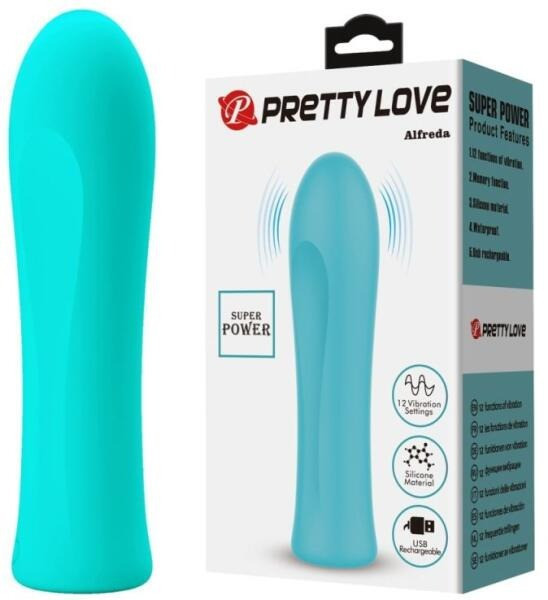 Мини-вибратор PRETTY LOVE Alfreda 12 режимов, зеленый, 10.2 х 2.6 см Sex Aura Киев - изображение 7