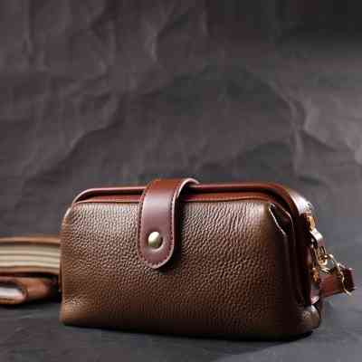 Сумка Vintage Из натуральной кожи Коричневая (22425) Винница