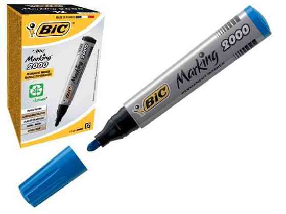 Маркер перманентний "BIC" "2000 06" синій, шт Київ