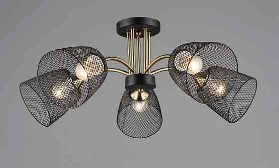 VALESO Люстра на п'ять плафонів K2293/5 (Чорний+Мідь) Коломыя