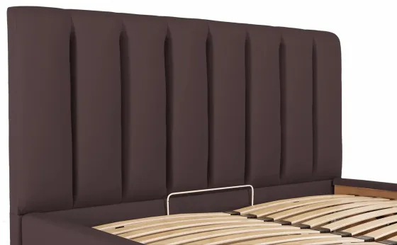 Ліжко Двоспальне Sanam Comfort 160 х 200 см Fly 2231 З підйомним механізмом та нішою для білизни Темно-коричневий Київ