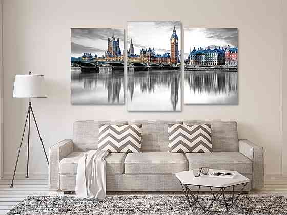 Модульная картина в гостиную / спальню    Лондон  Art-707_3 Киев