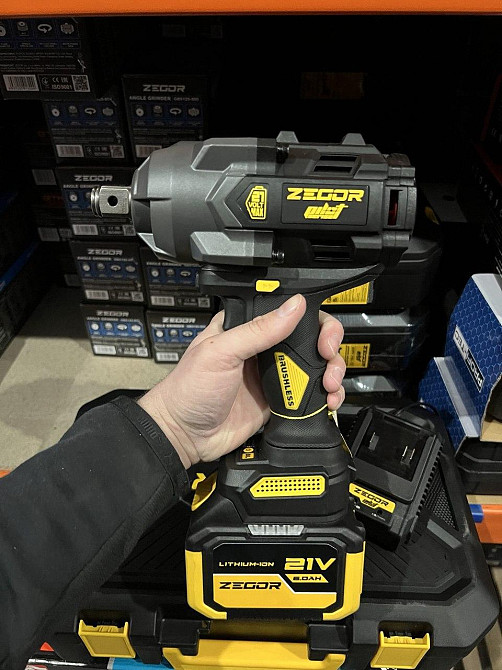 Гайковерт ударний акумуляторний ZEGOR SDPP-21BL-1600 (акум 21V 6.0Ah 1шт і зарядка) Київ - фото 2