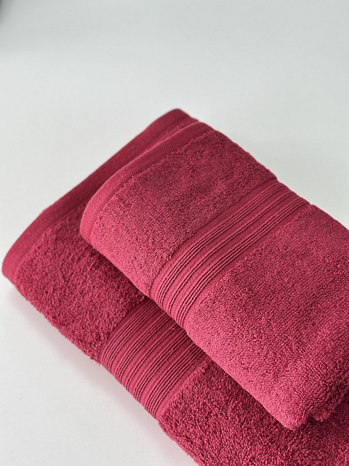 Полотенце махровое Ideal Textile 500 г/м2 50х90 см в асорт. (56860390) Бордо 1 шт Черновцы - изображение 5