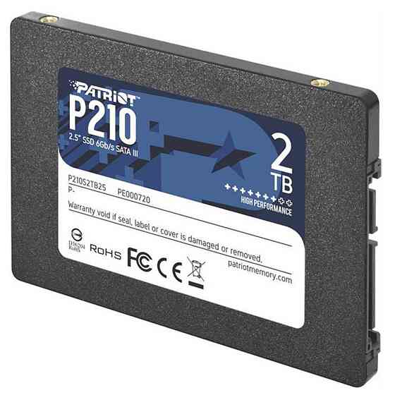 Накопичувач SSD Patriot P210 2TB 2.5" 7mm SATAIII 3D QLC Київ
