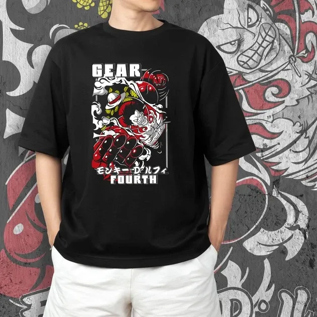 Футболка чоловіча з  принтом Ван Пис Luffy Gear 4 Розмір 48 Anime0211 Дніпро - фото 4