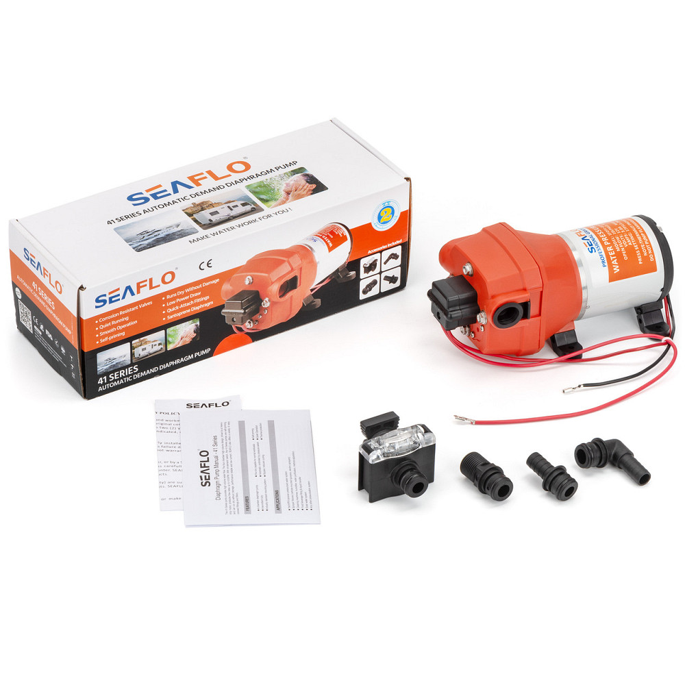 Автоматична діафрагмова помпа SEAFLO SFDP1-027-017-41 10 л/год 12 В Київ - фото 3