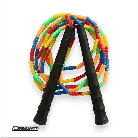 Скакалка бісерна EasyFit 2,7 м (мультиколор) Коломия
