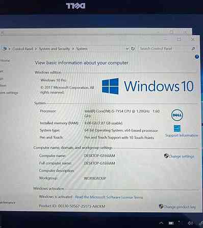 Ноутбук Dell XPS 13 / Процесор i5 / 8GB ОЗУ / 256 Гб /Windows 10 Pro. Київ