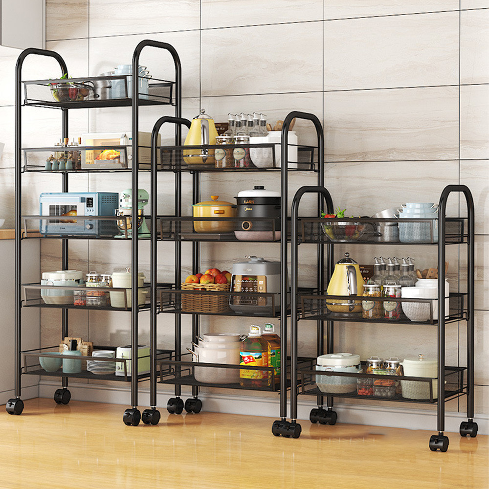 Металлическая этажерка на колесиках 63х27х45см,3 яруса SBR Киев - изображение 2