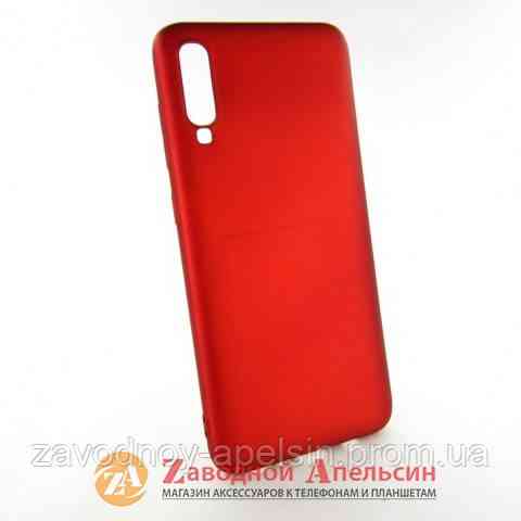 Samsung A70 A705 защитный чехол soft touch red Одесса