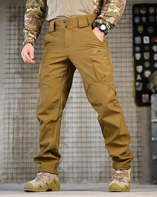 Тактичні штани софтшел DRAFT висока талія кайот ВТ76566 Одеса - фото 1