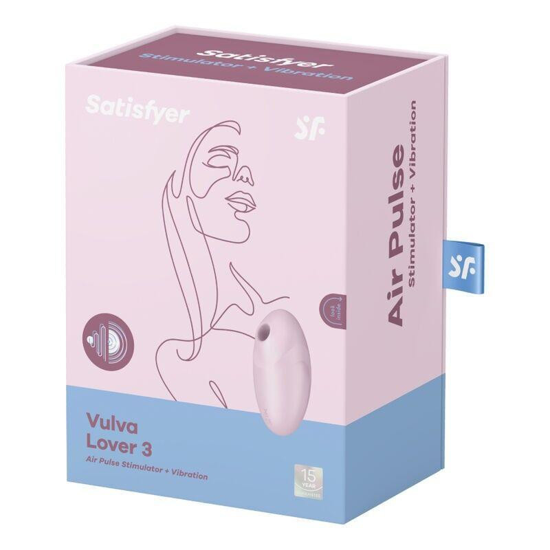 Вакуумный стимулятор с вибрацией Satisfyer Vulva Lover 3 Pink Sex Aura Киев - изображение 4