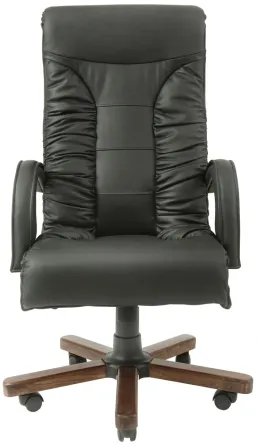 Офисное Кресло Руководителя Richman Onyx Fly 2230 Wood М2 AnyFix Черный Киев