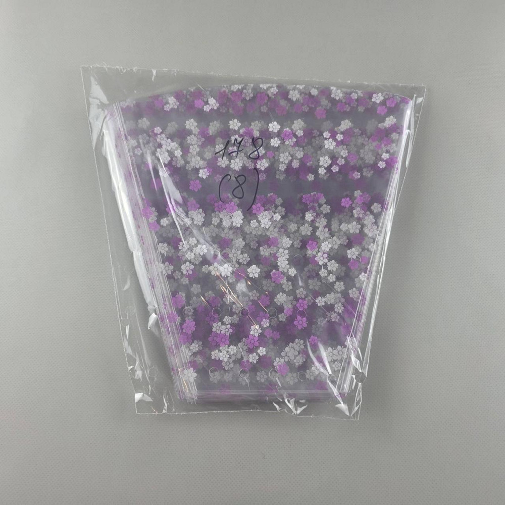 Упаковка конус под цветы h25/10низ/25верх белый (100 шт) 178 (8) Сиреневая Ромашка (100 шт) Харьков - изображение 2