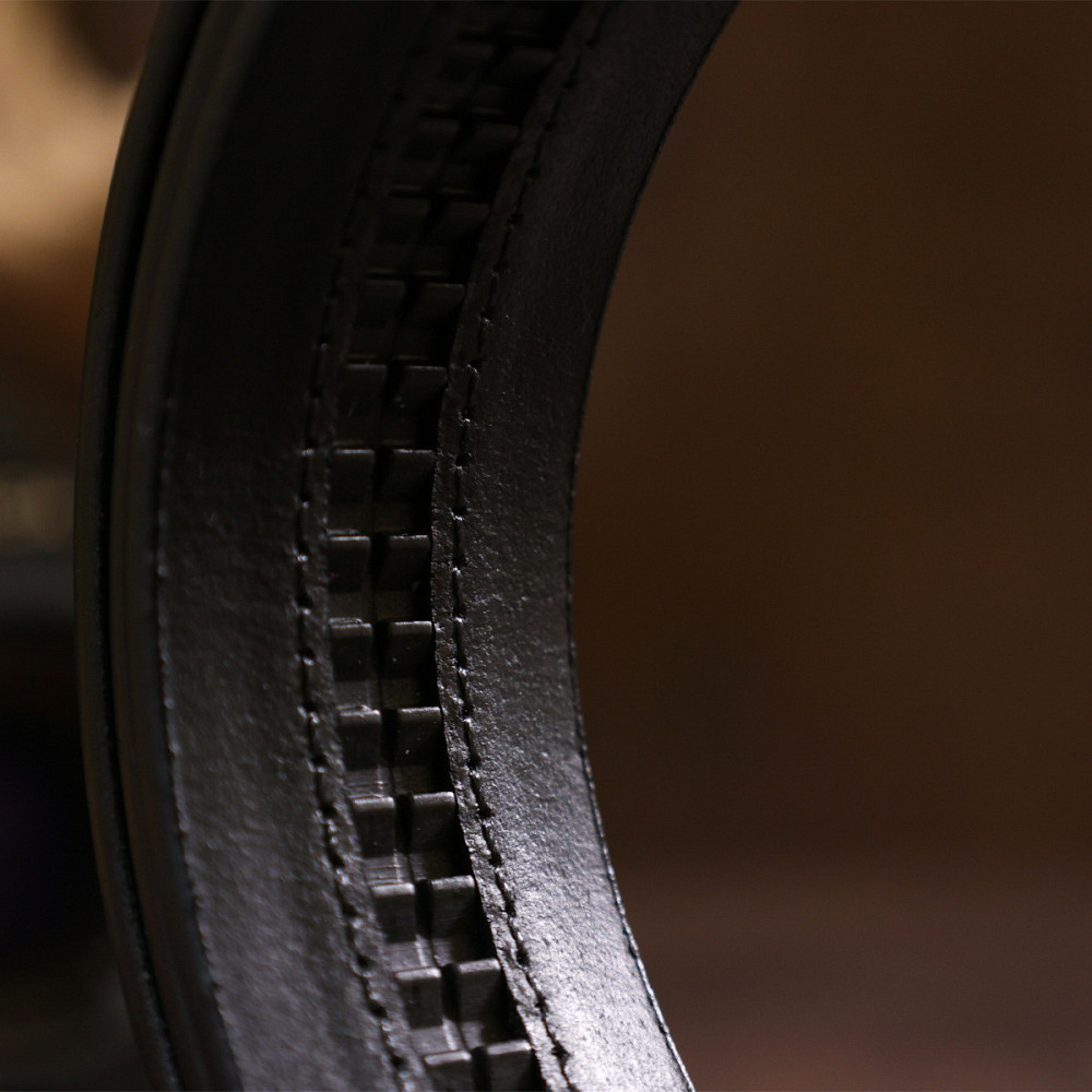 Оригинальный мужской ремень Vintage 20364 Черный Киев - изображение 8